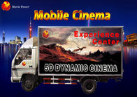 Camión móvil dinámico simple 2.25KW 220V del cine 5D del viento de iluminación de la burbuja