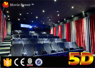 Sillas electrónicas del asiento del teatro del sistema 220V 3 DOF 4d hechas del cuero con efectos especiales