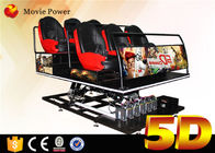 Cine de la máquina de juego del simulador del cine de Seat 6Dof 5D del movimiento del cine del equipo 5d del parque temático 5D
