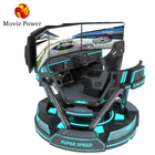VR 3 pantallas simulador de realidad virtual de carreras de coches 6-Dof Black Car Racing máquina de juego 5d coche de conducción arcade para el centro comercial