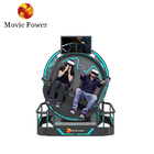 VR 360 2 asientos 9d montaña rusa VR máquinas 360 rotación VR cine 360 grados sillas voladoras simulador