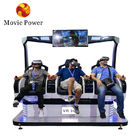 3 asientos simulador de realidad virtual máquina de juego 5D operada con moneda sillas de cine 9D