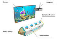 Máquina de juego interactiva de pintura mágica de los pescados de los juegos de fichas de los niños VR