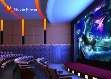 Empañe el cine dinámico casero del teatro 4D de Imax 4D del fuego del olor con las sillas negras de la vibración