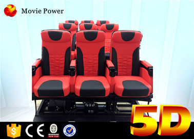 Estimulador del teatro del cine del sistema hidráulico y eléctrico 5D con la silla del movimiento 4d