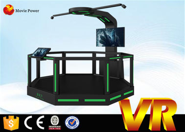 caminante 9D que tira HTC Vive que se levanta 9D VR para el CE del simulador del juego de la batalla
