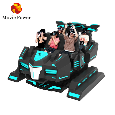 VR Parque temático cine 9d Realidad virtual simulador de montaña rusa 6 asientos VR máquina de juego