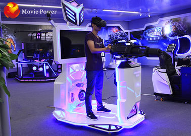 Espacie el arma de Gatling interior interactivo virtual del juego del tiroteo del simulador 9D VR de la realidad del juego