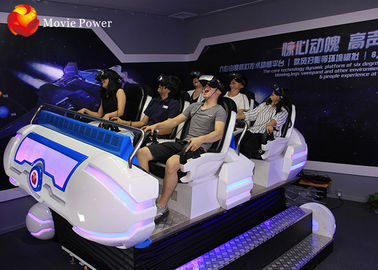 Simulador multi del mundo virtual del simulador de los asientos 9D con color azul/blanco de las auriculares