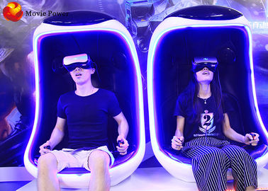 Entretenimiento interior de la montaña rusa de los asientos dobles VR del simulador del huevo de la magia 9D VR