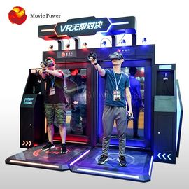 Simulador interactivo de la realidad virtual que se levanta la máquina de juego del tiroteo de VR