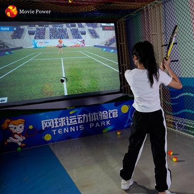 Juego interactivo del deporte de Vr del equipo del tenis de la realidad virtual del juego 9d de la buen salud