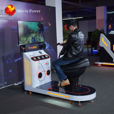 El montar a caballo interactivo de 9D VR, cine 9D monta carrera de caballos de los niños de la máquina de juego de VR HTC Vive