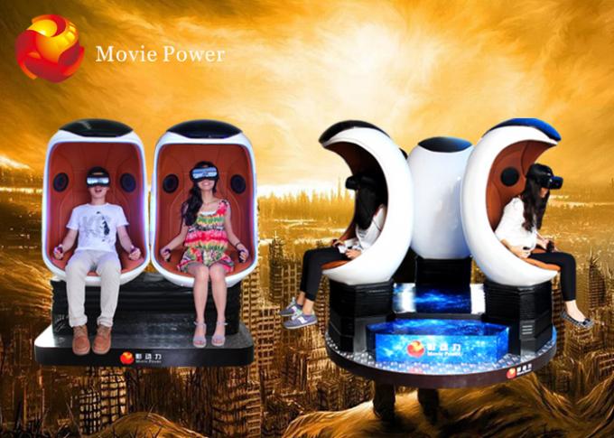 3 cabina del cine de la realidad virtual 9D VR de Seat 360 para la montaña rusa 1
