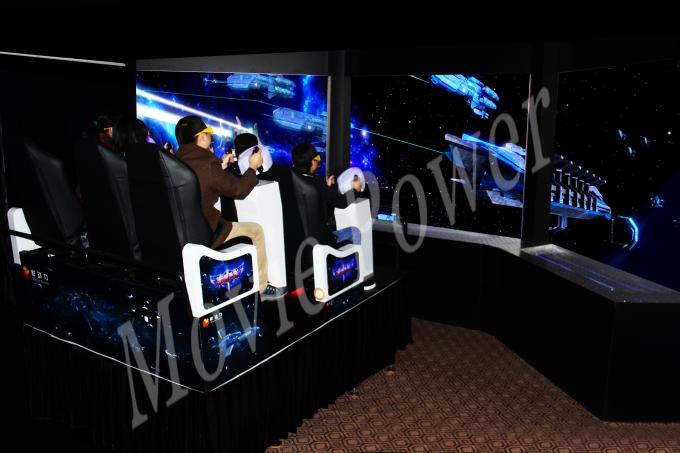 6/8/9/12 asientan cines de la acción de VR 9D con las pantallas múltiples de la pantalla LED 0
