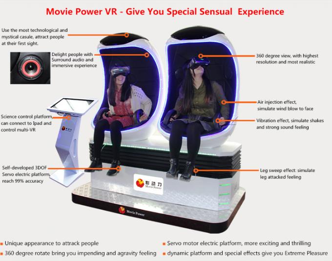 Encapsule el simulador eléctrico del diseño 220V 9D VR película de 360 grados y juego interactivo 0