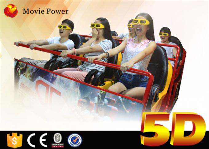 Cine de la máquina de juego del simulador del cine de Seat 6Dof 5D del movimiento del cine del equipo 5d del parque temático 5D 0