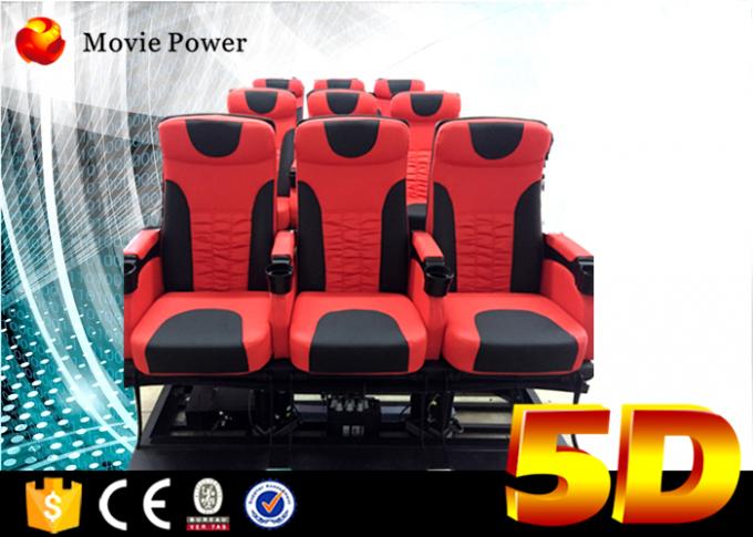 24 cines grandes 5D del teatro dinámico de los asientos con la plataforma eléctrica del movimiento 0