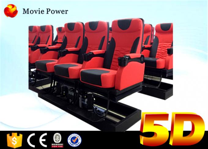 3 Dof eléctricos/cine hidráulico del simulador del equipo 5D del cine 5D con la silla del movimiento 0