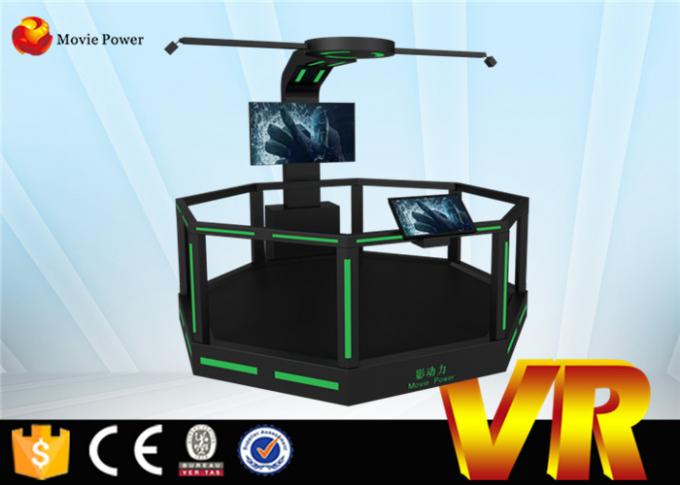 caminante 9D que tira HTC Vive que se levanta 9D VR para el CE del simulador del juego de la batalla 0