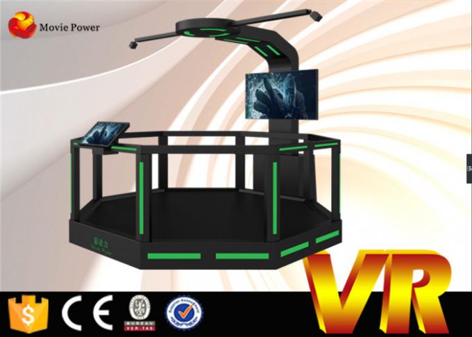Caminante que tira el cine de HTC Vive 9D VR que se levanta el simulador de los juegos 9D de la batalla 0