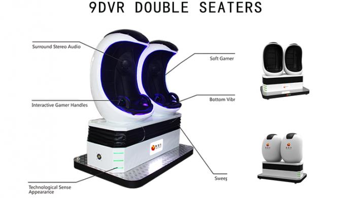 Simulador del cine del grado 9D del cine 360 de la realidad virtual 9D VR del parque de atracciones 0
