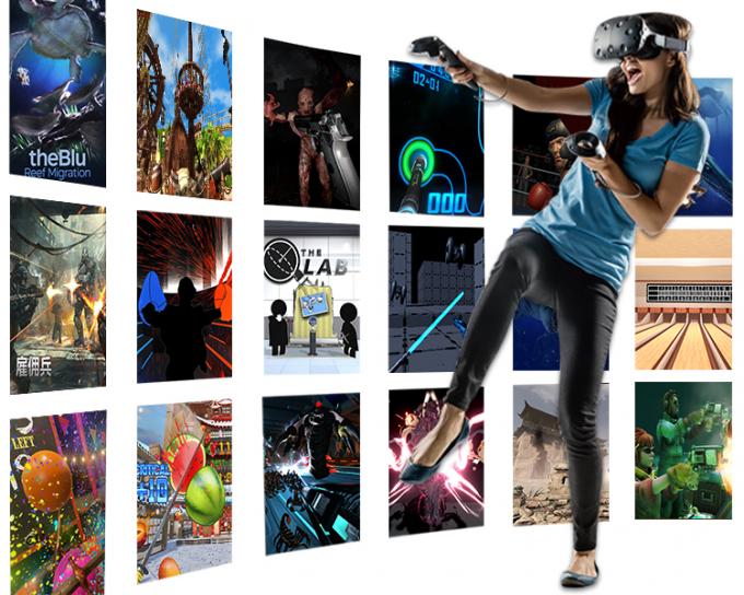 Plataforma comercial del cine VR HTC de 9D VR con 80 juegos interactivos 0