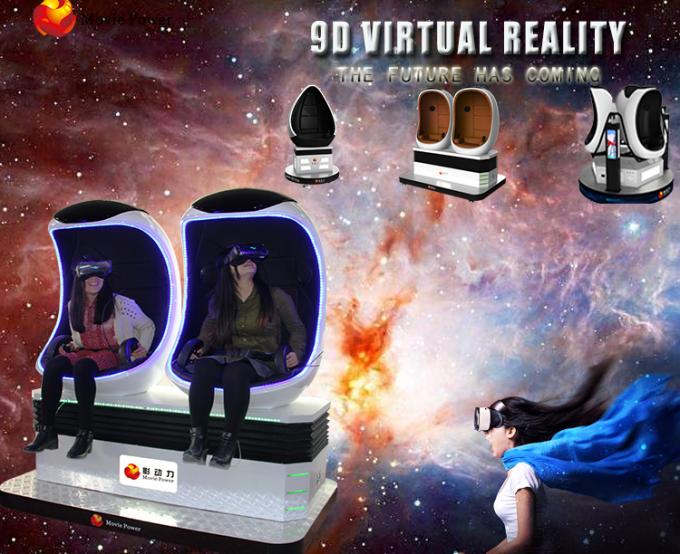 Las películas del movimiento de VR Egg el cine interior de la realidad virtual del parque de atracciones del simulador 9D 9D 0