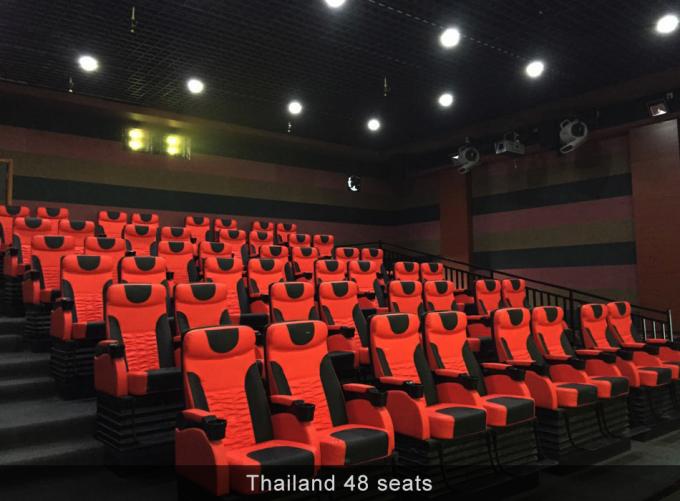 montaña rusa del cine 4D para los parques de temas de la diversión con los asientos del movimiento 0