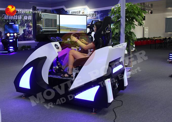 Dispositivos de conducción interactivos del juego de la realidad virtual del simulador de la carrera de coches del juego F1 0