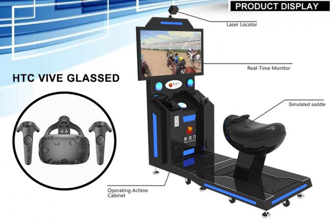 Uso dinámico del simulador de la realidad virtual del montar a caballo de Seat la palanca de mando como arco y flecha 0