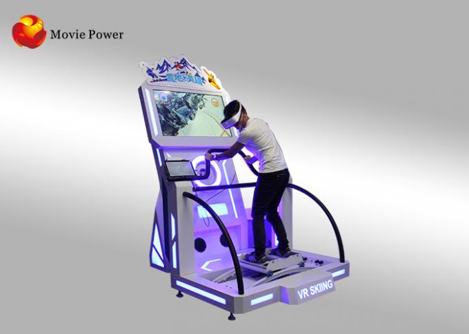Simulador interior de la realidad virtual del equipo de juego, máquina de juego del simulador del esquí de VR 0