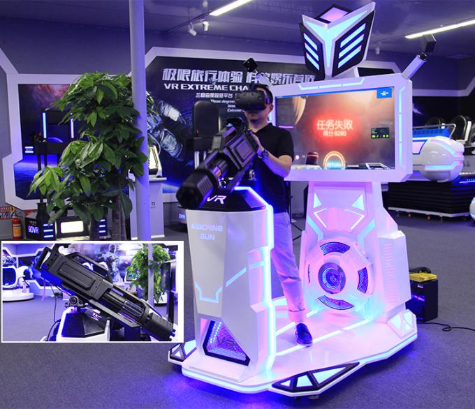 máquina de juego de la batalla del tiroteo de HTC Vive del parque de atracciones del espacio del caminante de Gatling del soporte de 9d VR 0