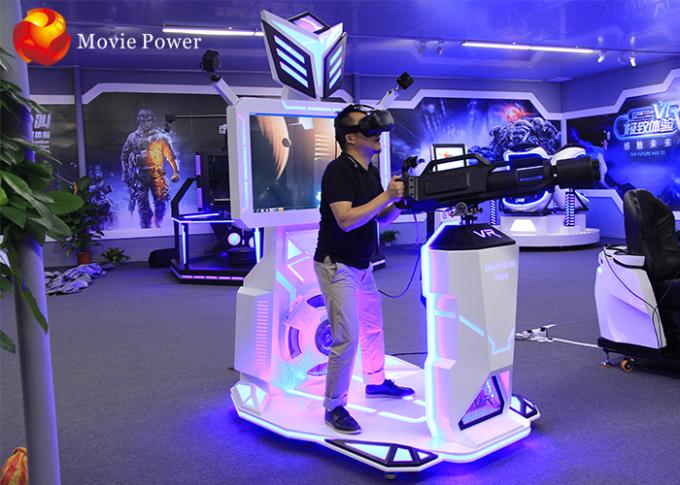 Arma emocionante de Vive de la máquina de juego de arcada de Gatling de la interacción, levantándose el simulador del tiroteo de 9D VR 0