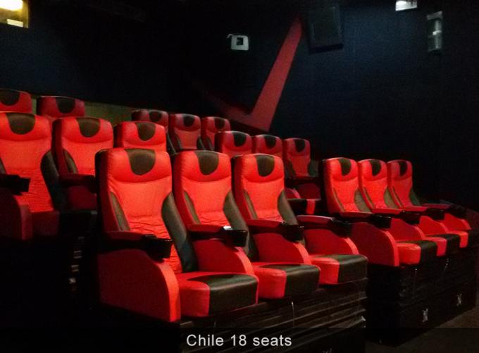 Negro/blanco/cine rojo de Seat 4D, equipo de la realidad virtual para el parque de atracciones 0