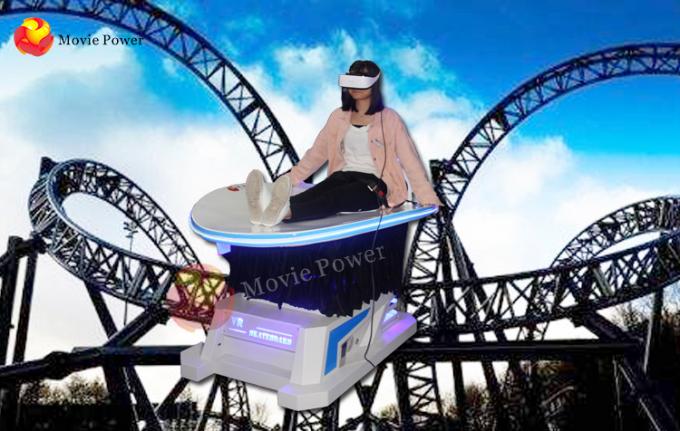 simulador dinámico de la diapositiva de la realidad virtual 9D para la montaña rusa del parque de atracciones 1