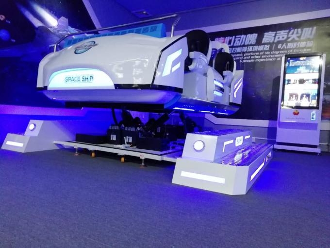 6 vehículo espacial del cine de la familia 9D VR de los asientos 360 grados de rotación/plataforma dinámica 1