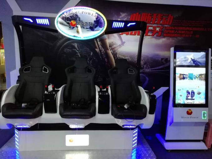 máquina de juego teledirigida del cine 3Q VR de la realidad virtual de los asientos del simulador de 220V 9D 3 1