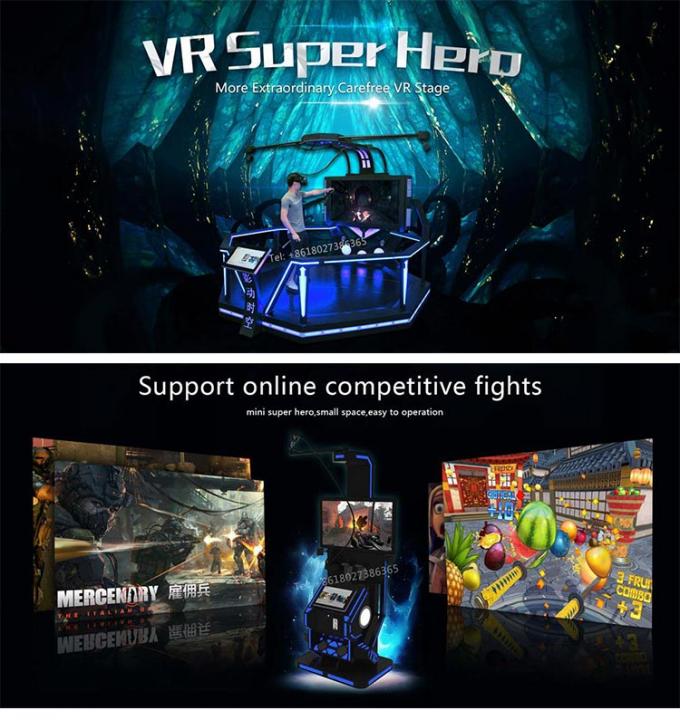 Plataforma derecha del juego del espacio de HTC Vive 9D VR/máquina de juego interactiva del tiroteo de VR 0