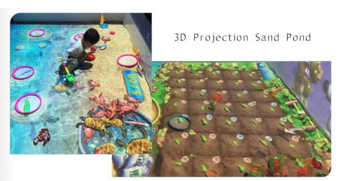 proyección interactiva del videojuego de la charca 3D de la arena del holograma del simulador de la realidad virtual 450W 0