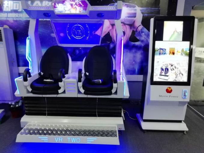 2 simulador del cine del huevo 9D de los asientos VR con el casco del sistema eléctrico/DPVR E3 1