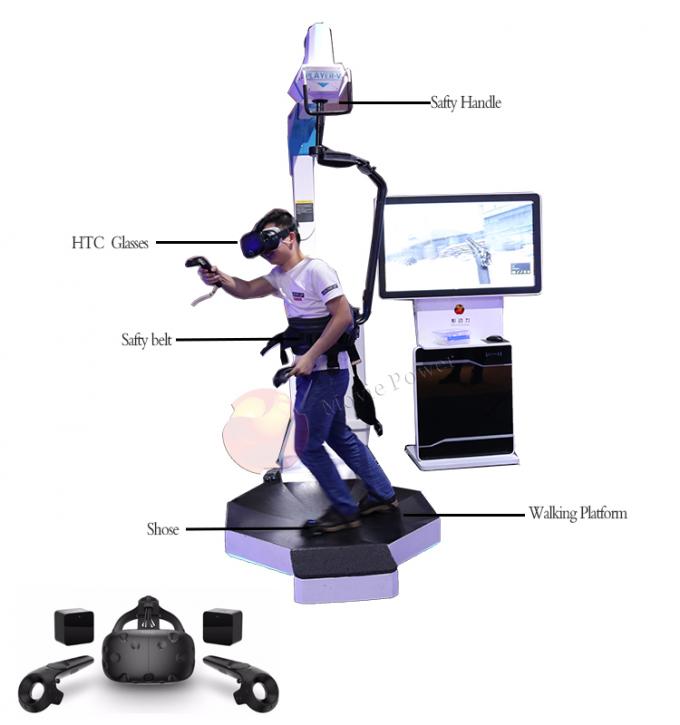 SGS que se levanta juegos del simulador del tiroteo del movimiento de la rueda de ardilla de la realidad virtual de 9D VR 0
