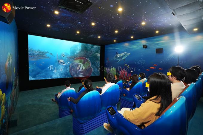 Mini equipo de sistema del cine de la película de los efectos especiales 4D del tema del océano para el parque temático 2