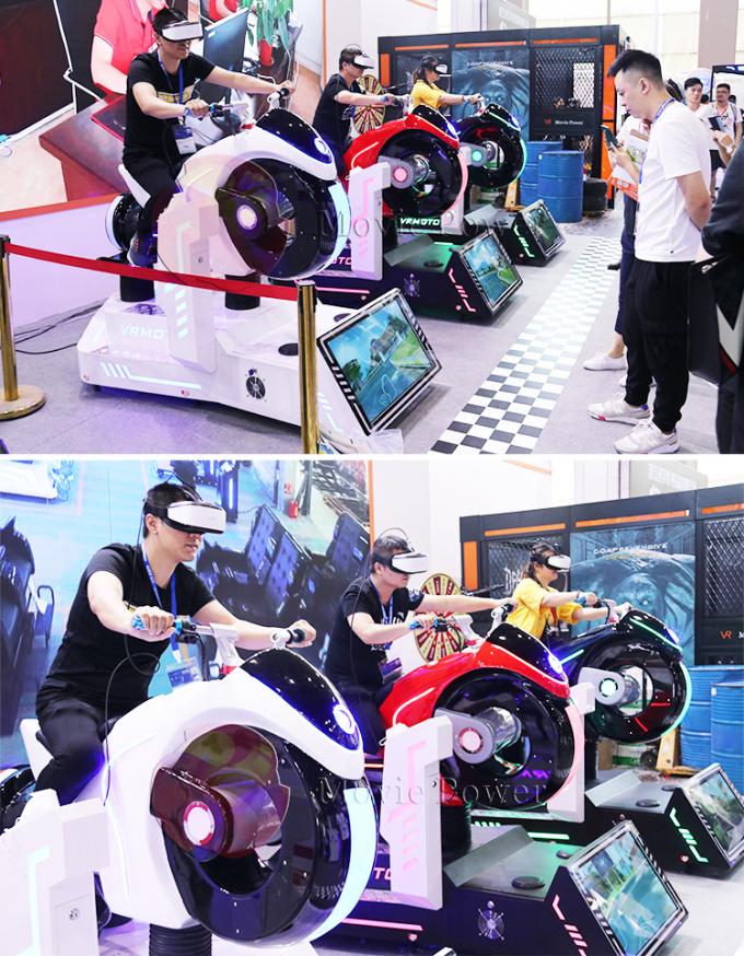 Simulador de conducción loco impresionante 9d interior VR que compite con la máquina de juego 1