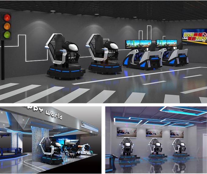 1 plataforma dinámica eléctrica del coche de competición de Vr del simulador de la realidad virtual del jugador 9D 1