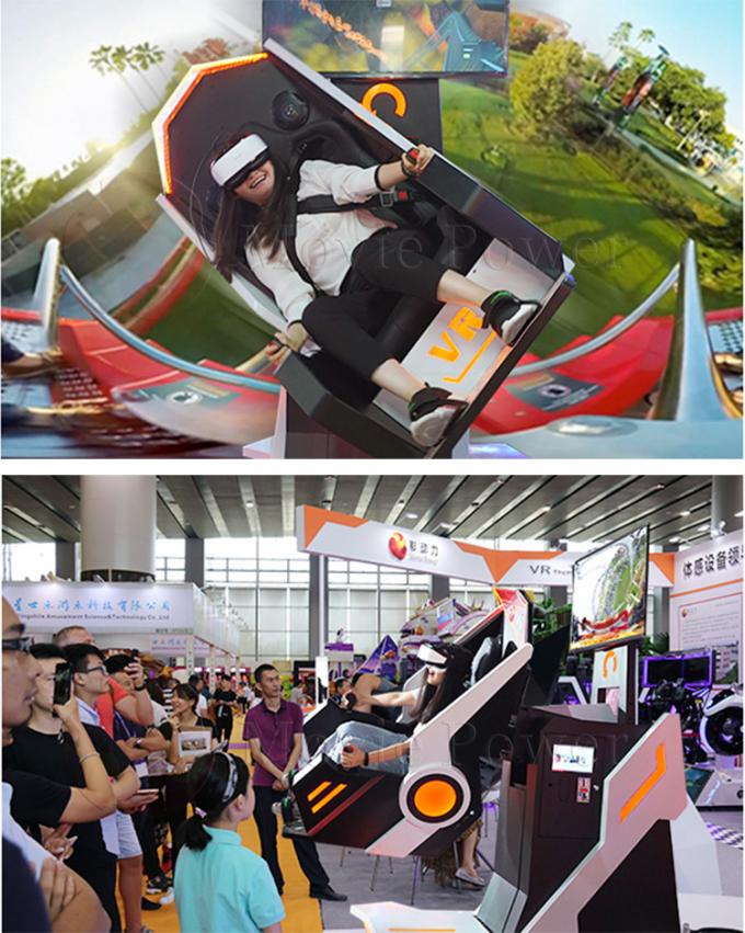 VR equipo giratorio 9d Flight Simulator Arcade Machine del entretenimiento de 360 grados 0