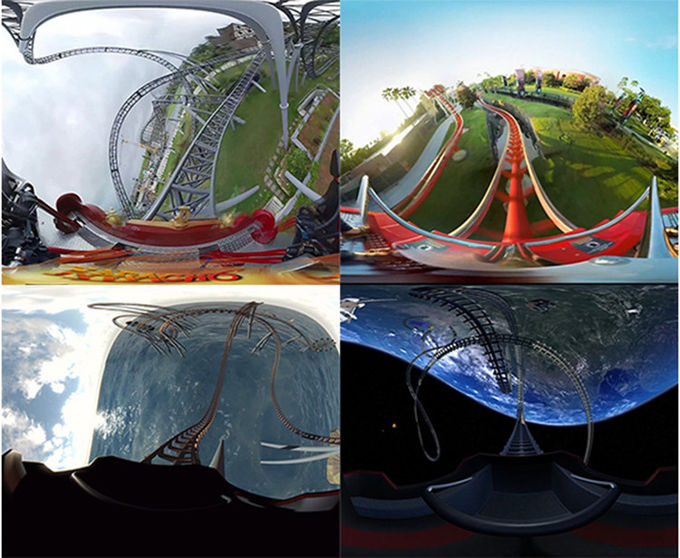Máquina de juego interior de la realidad virtual del juego dinámico del parque temático VR Flight Simulator VR 0