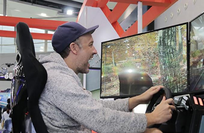 Simulador de conducción electrónico del coche de competición del Dof de la experiencia 6 de la conducción de automóviles para el parque de atracciones 1