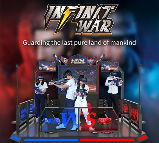 guerra infinita 9D que tira la máquina de juego de los aviones del simulador VR de la realidad virtual 0