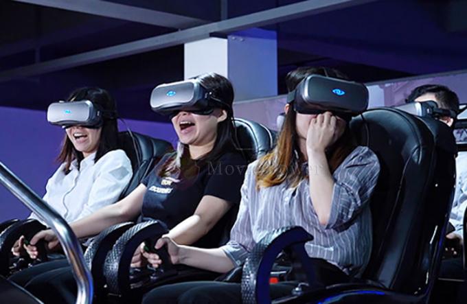 Equipo de juego de la realidad virtual de Seaters 9D de la diversión 6 de la montaña rusa 1